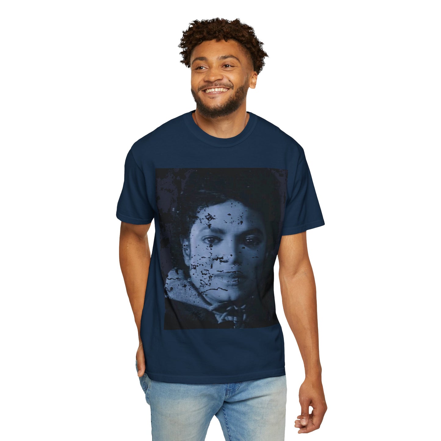 MJ Vintage Portrait T‑Shirt — Distressed