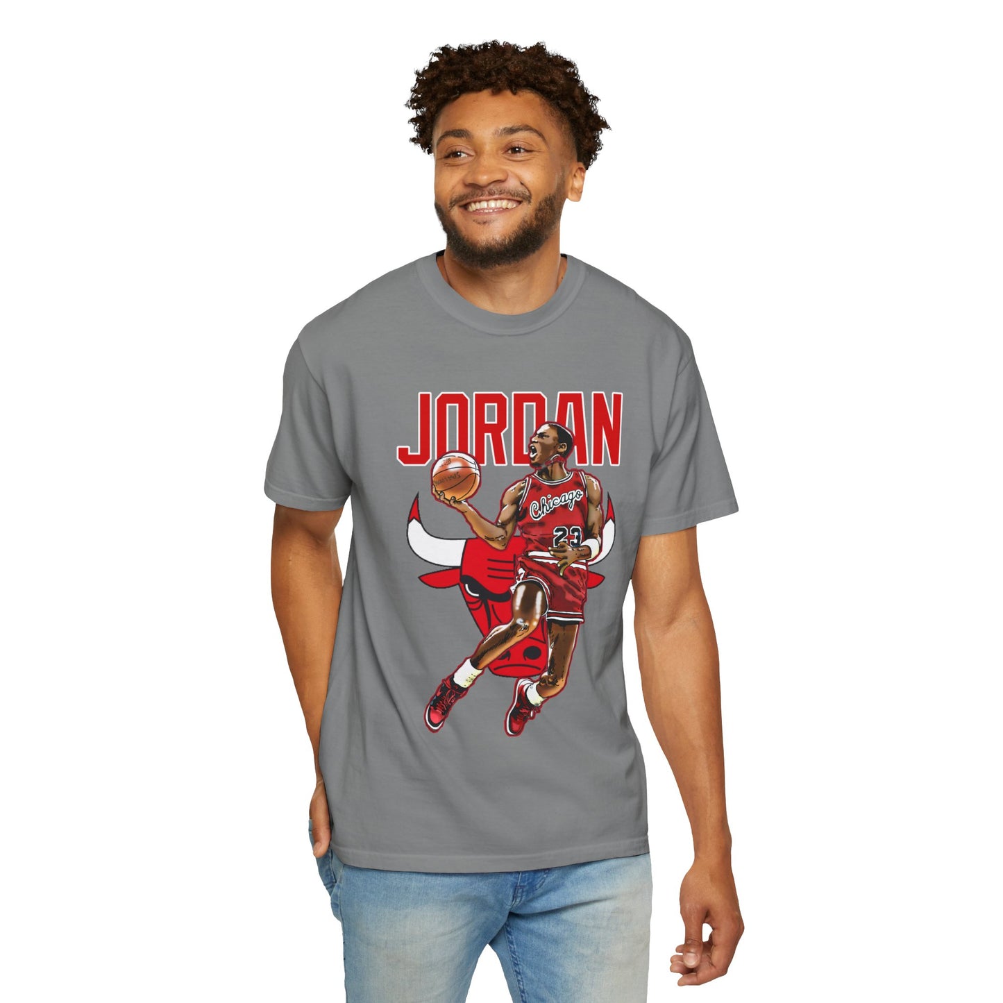 MJ Vintage Basketball Player Graphic T-Shirt