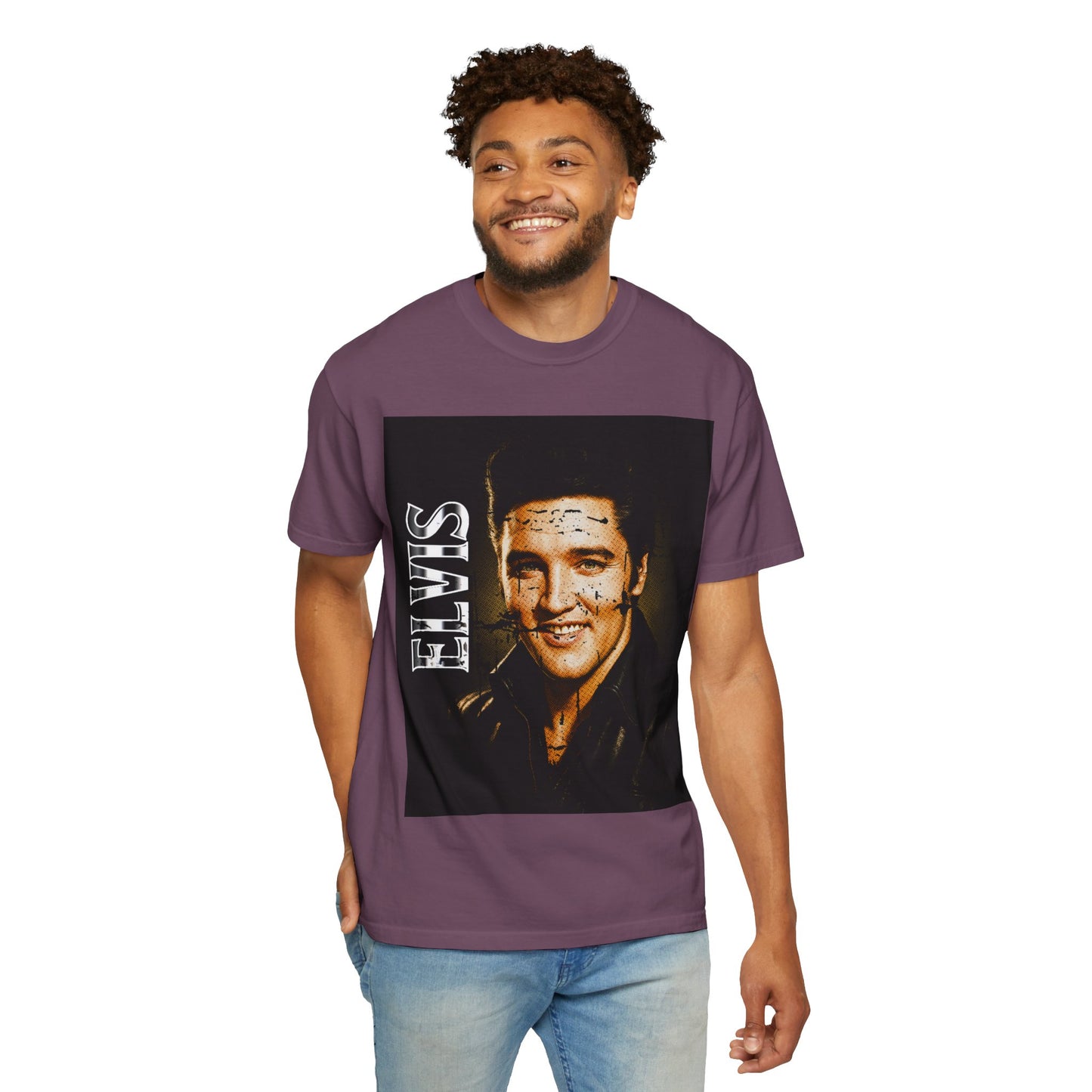 Elvis Vintage Rock Legend Portrait T-Shirt
