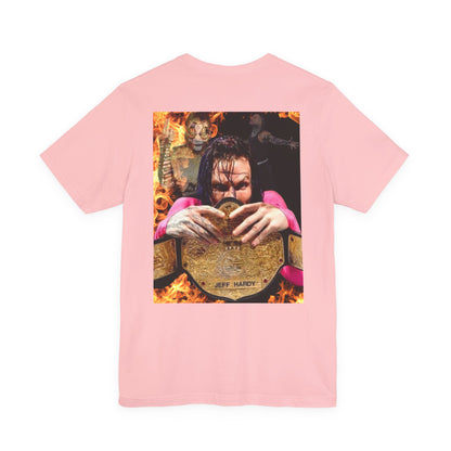 Jeff Retro Wrestling Champion Tee - Unisex Jersey Short Sleeve Shirt
