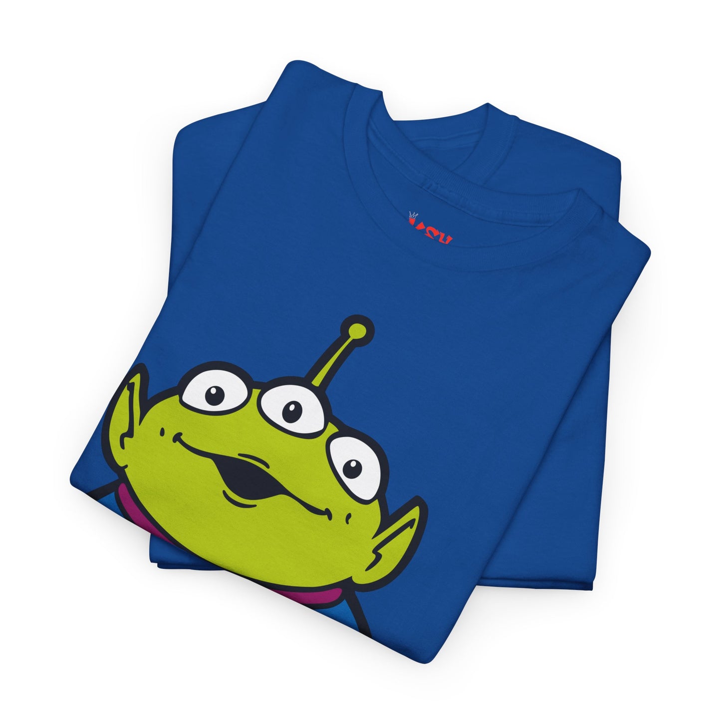Pizza Planet Alien Graphic Tee — Retro Cartoon Pizza Logo T-Shirt