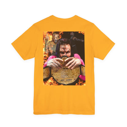 Jeff Retro Wrestling Champion Tee - Unisex Jersey Short Sleeve Shirt