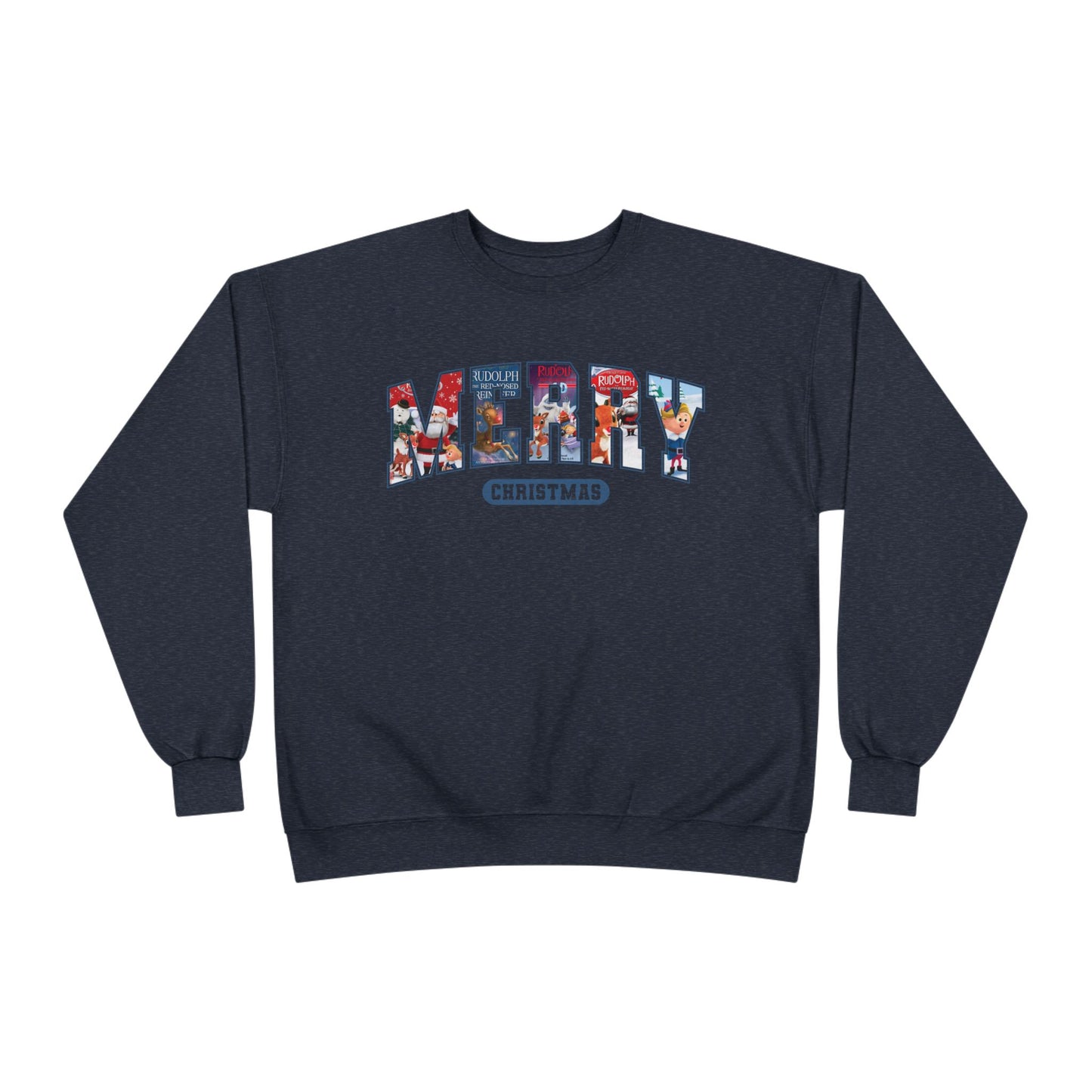 Merry Christmas Crewneck Sweatshirt — Festive Holiday Graphic Pullover