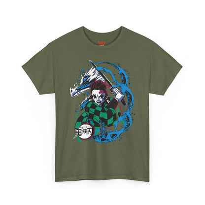 Demon Slayer Tanjiro Graphic Tee — Water Breathing Anime T-Shirt