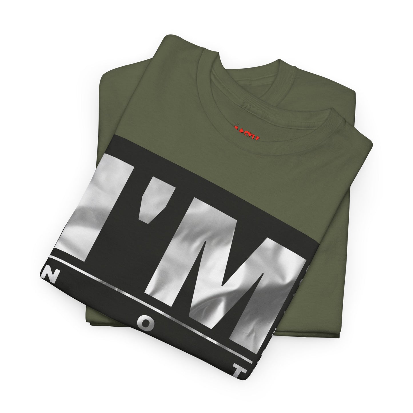 I'm Not Perfect Graphic Tee — Bold Monochrome Statement Shirt