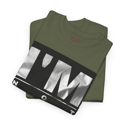 I'm Not Perfect Graphic Tee — Bold Monochrome Statement Shirt