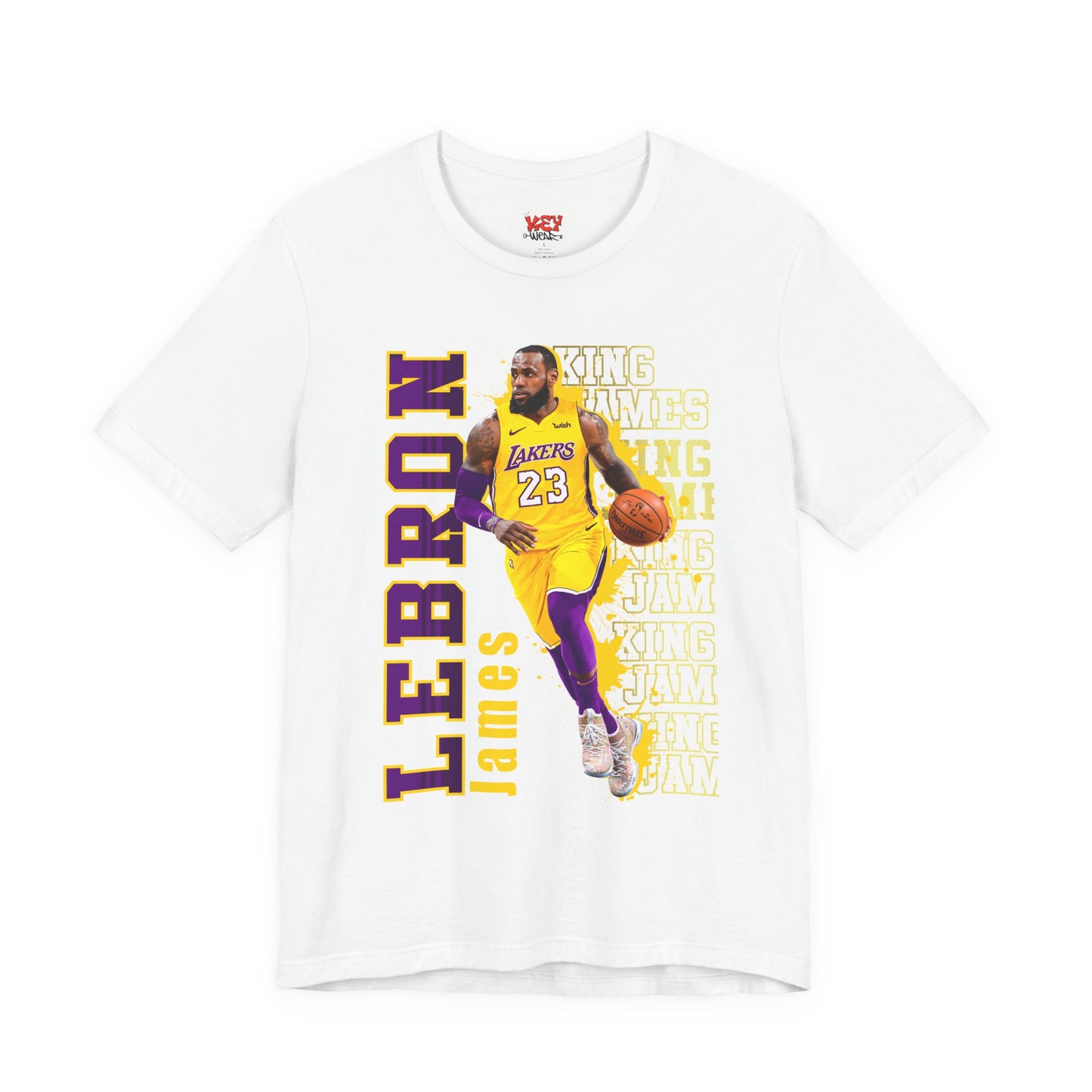 Lebron James Unisex Jersey Tee, Basketball Fan Shirt, Sports Apparel, Gift for Him, Casual Wear, Lakers Merchandise