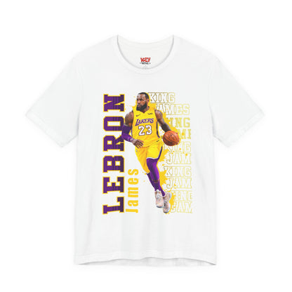 Lebron James Unisex Jersey Tee, Basketball Fan Shirt, Sports Apparel, Gift for Him, Casual Wear, Lakers Merchandise