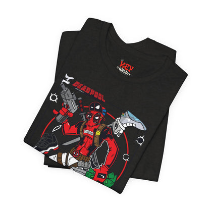 Deadpool Arcade Graphic Tee — Retro Gaming Comic T-Shirt