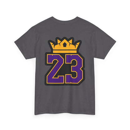 King Crown 23 Tee – Purple & Gold Sports Number Shirt