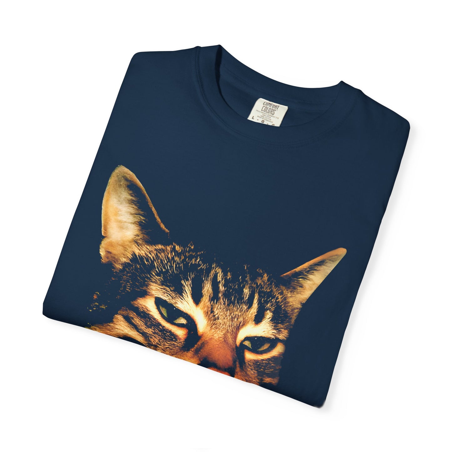 Smoking Cat T-Shirt — Retro Grunge Cat Portrait Tee