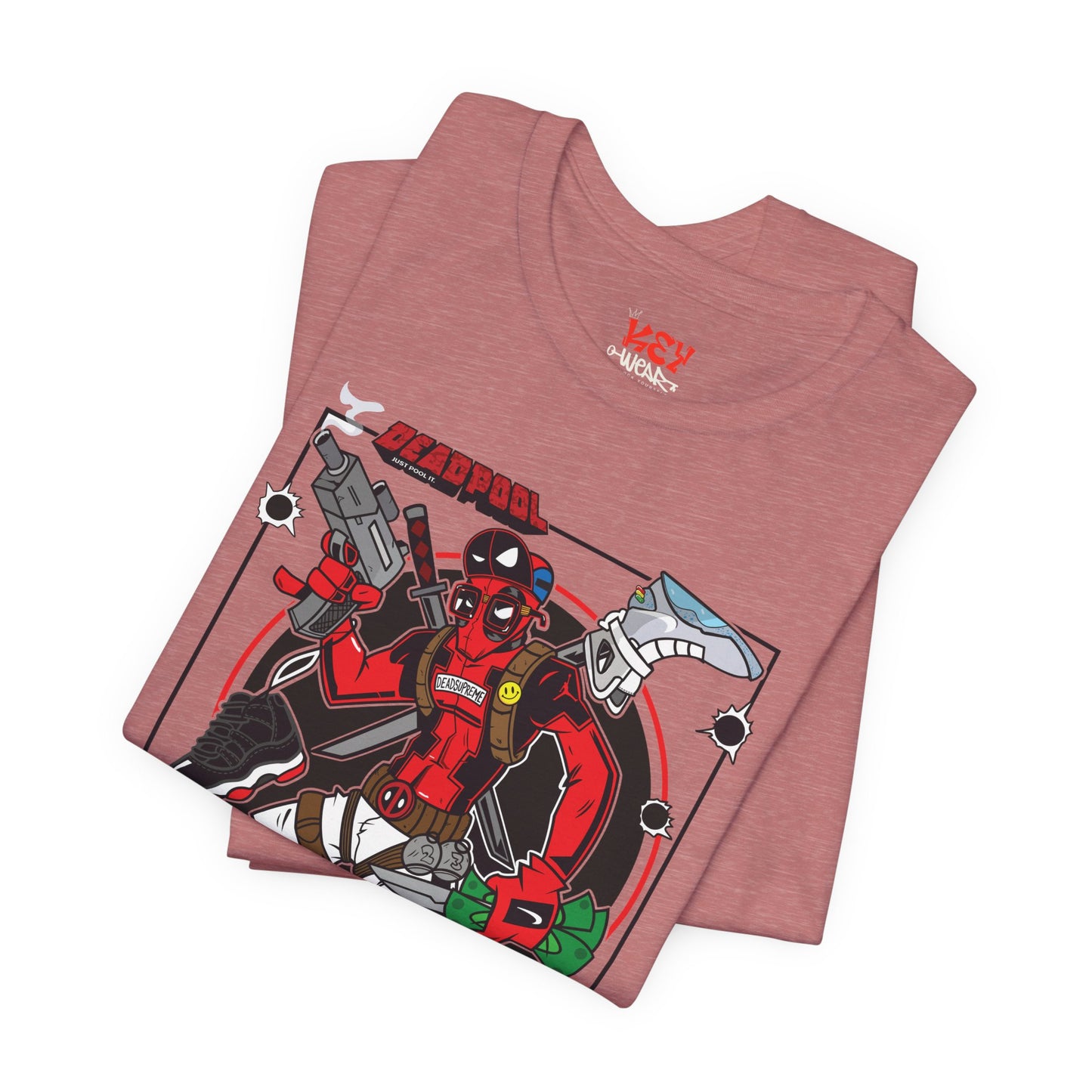 Deadpool Arcade Graphic Tee — Retro Gaming Comic T-Shirt
