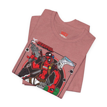 Deadpool Arcade Graphic Tee — Retro Gaming Comic T-Shirt