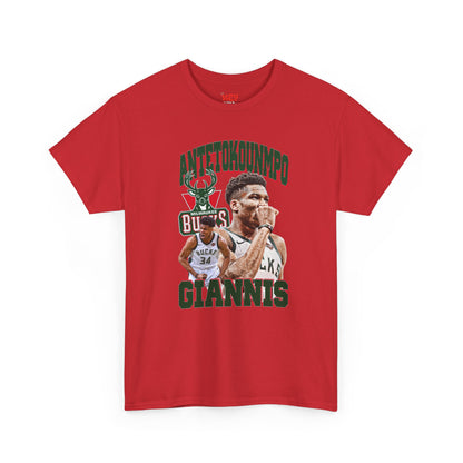 Giannis Antetokounmpo Unisex Heavy Cotton Tee - Basketball Fan Apparel