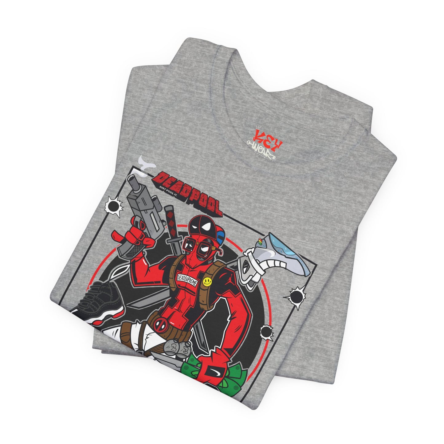 Deadpool Arcade Graphic Tee — Retro Gaming Comic T-Shirt