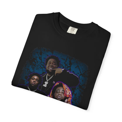 'Rod Wave' Blue Retro Rap Portrait Tee