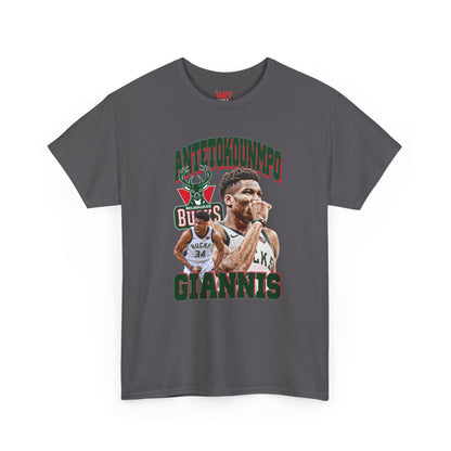 Giannis Antetokounmpo Unisex Heavy Cotton Tee - Basketball Fan Apparel