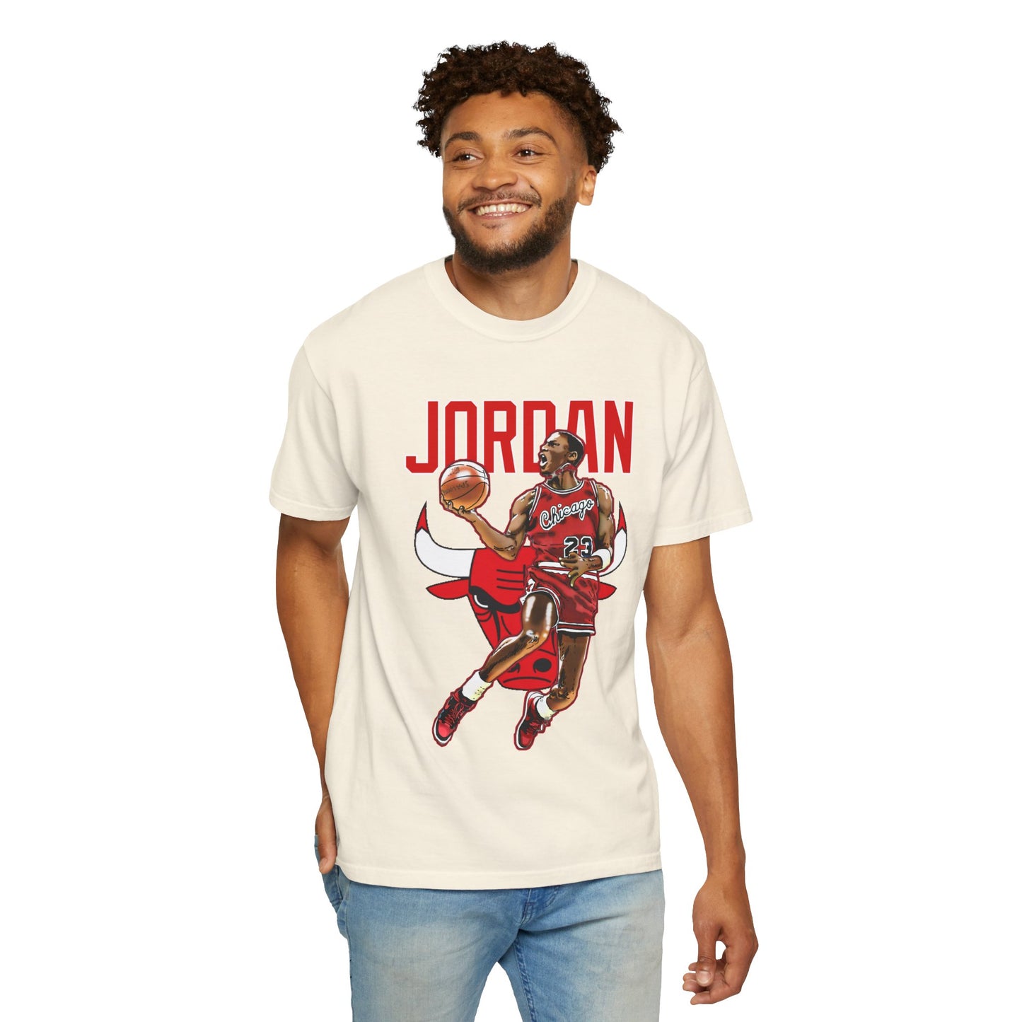 MJ Vintage Basketball Player Graphic T-Shirt