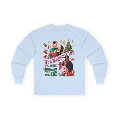 It's a Wonderful Life Holiday Long Sleeve Tee — Classic Christmas Movie Shirt