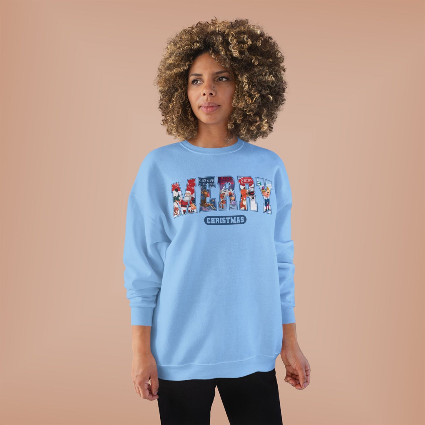Merry Christmas Crewneck Sweatshirt — Festive Holiday Graphic Pullover