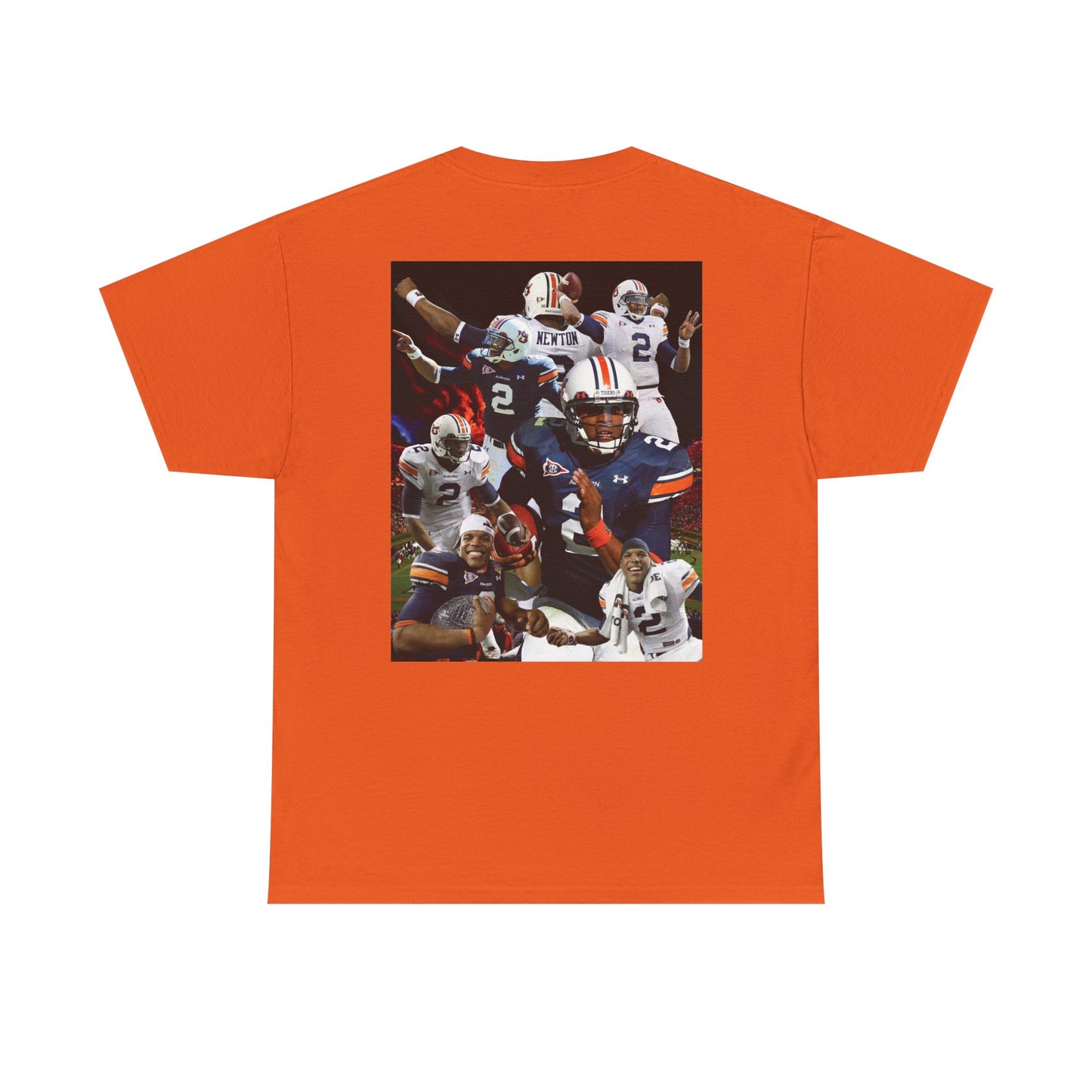 Cam Newton #2 Auburn Sports Tee, Unisex Cotton T-Shirt for Game Day, Fan Apparel, Gift for Sports Lovers, Unique Graphic Tee, Casual Wear