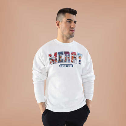 Merry Christmas Crewneck Sweatshirt — Festive Holiday Graphic Pullover