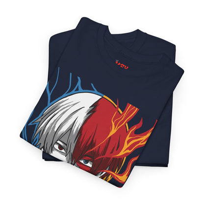 Shoto Todoroki Split Flame & Ice Graphic Tee