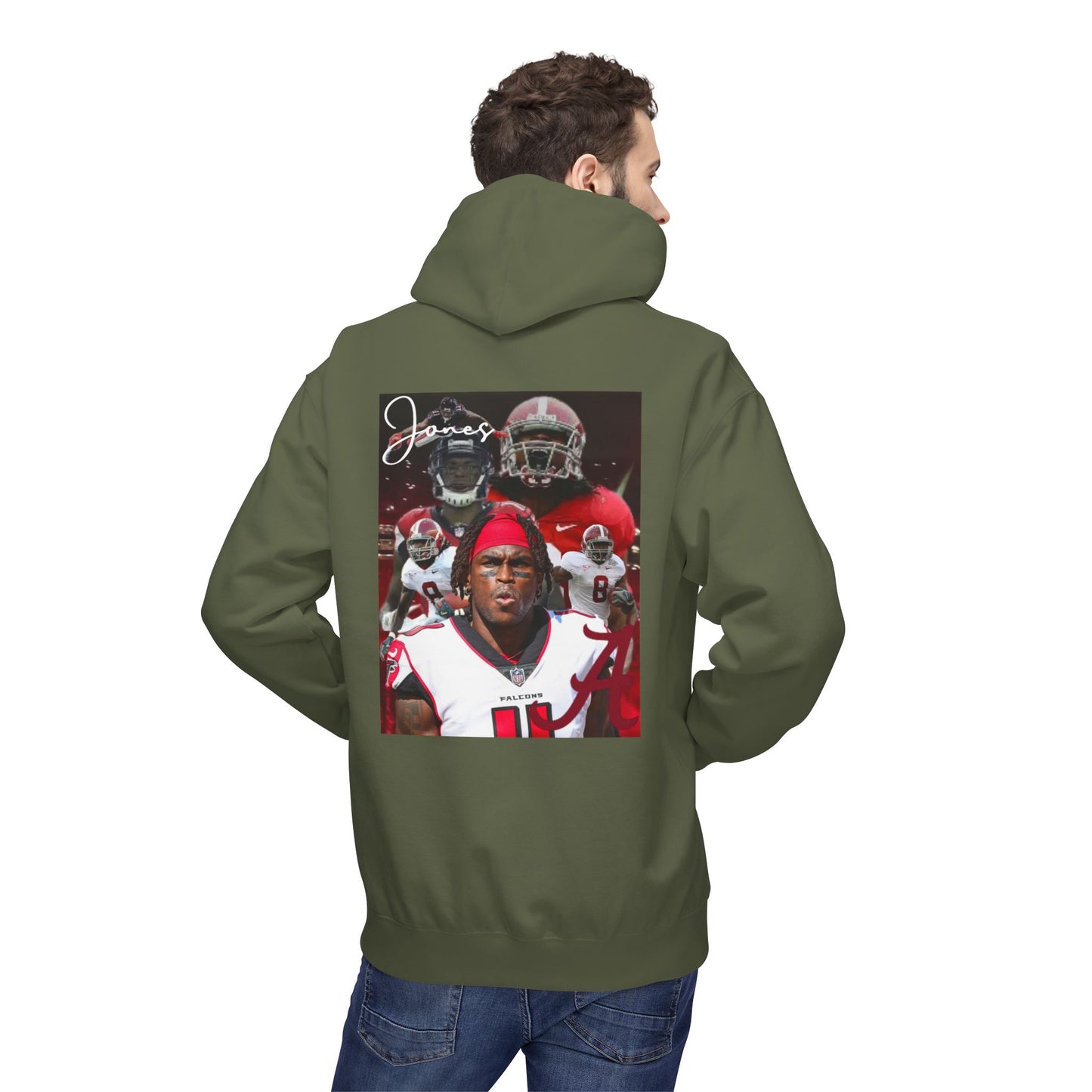 Julio Jones Custom Hoodie — 'Keywear' Signature Graphic Football Player Pullover