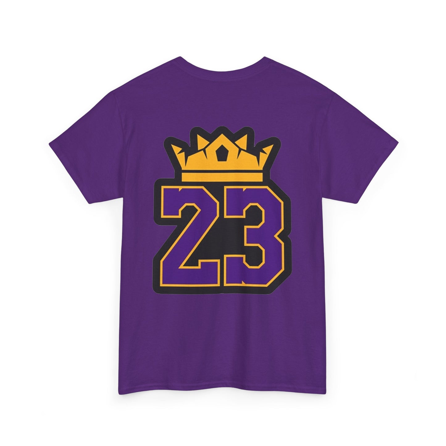 King Crown 23 Tee – Purple & Gold Sports Number Shirt