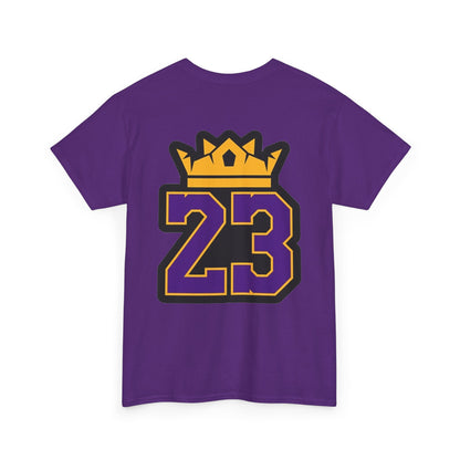 King Crown 23 Tee – Purple & Gold Sports Number Shirt