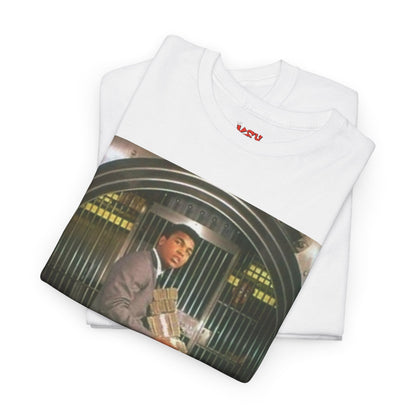 Ali Money Vault Graphic Tee — Vintage Heist Money Pile T-Shirt