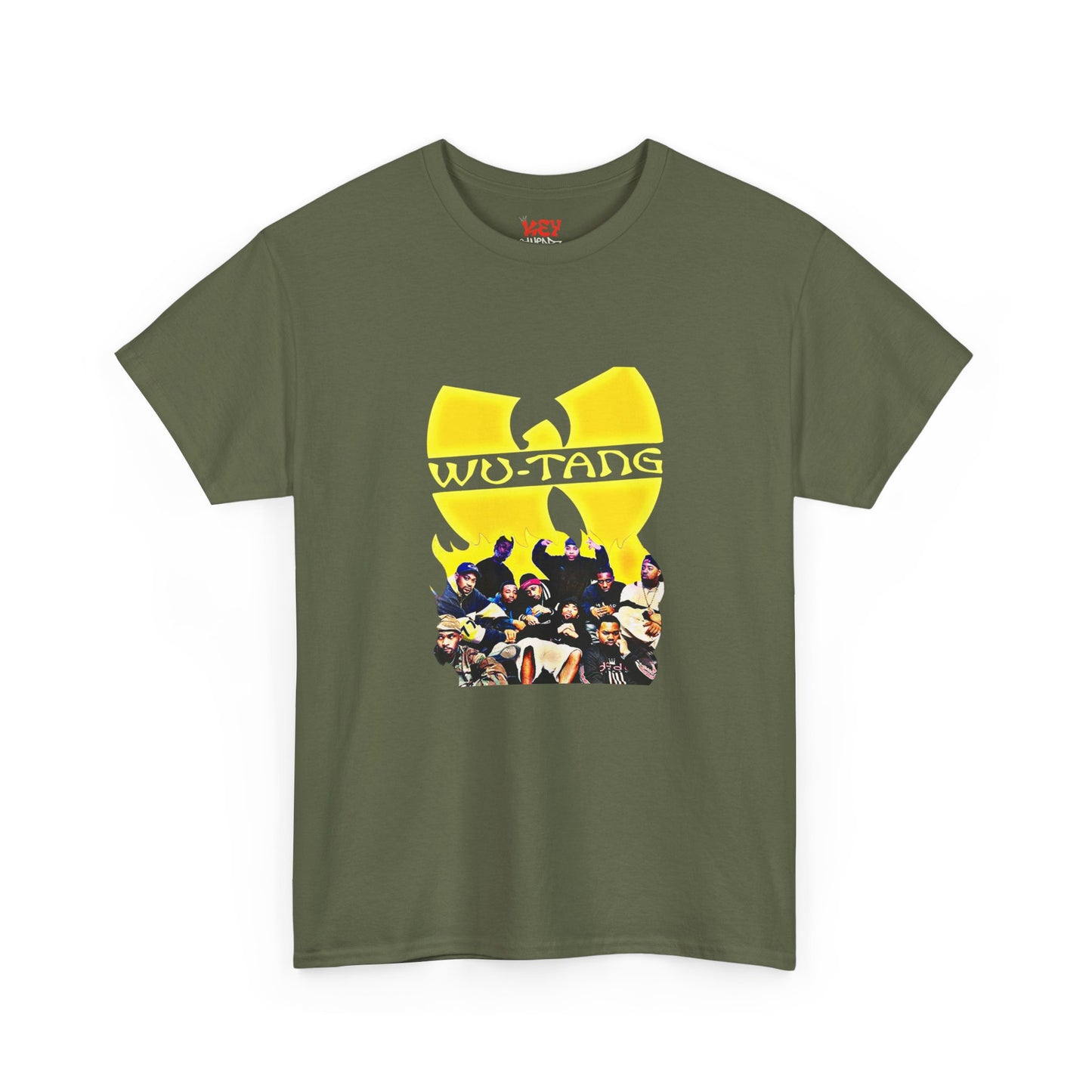 Wu-Tang Clan Logo Photo Tee — Yellow Icon Graphic T-Shirt