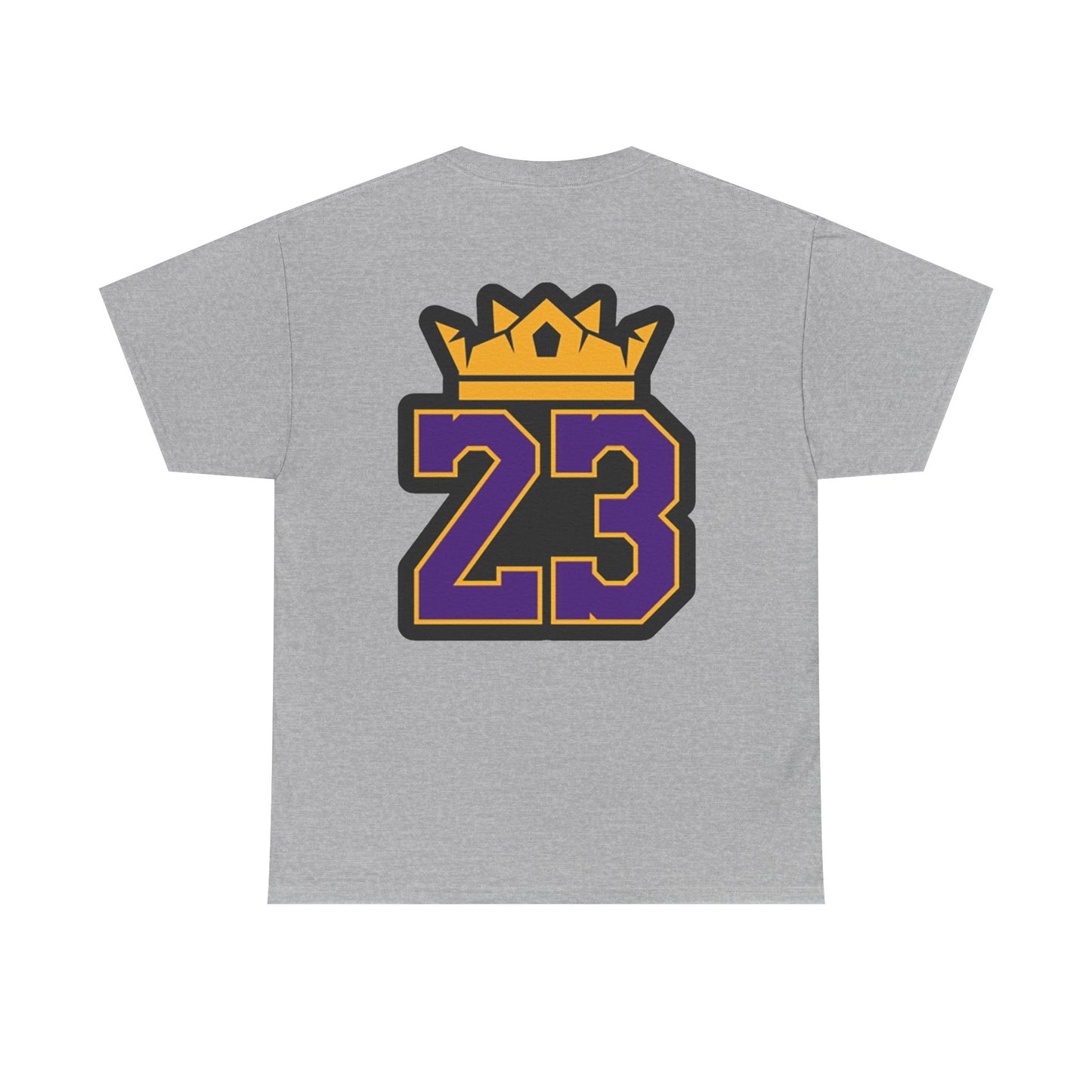 King Crown 23 Tee – Purple & Gold Sports Number Shirt