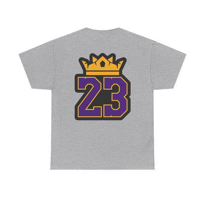 King Crown 23 Tee – Purple & Gold Sports Number Shirt
