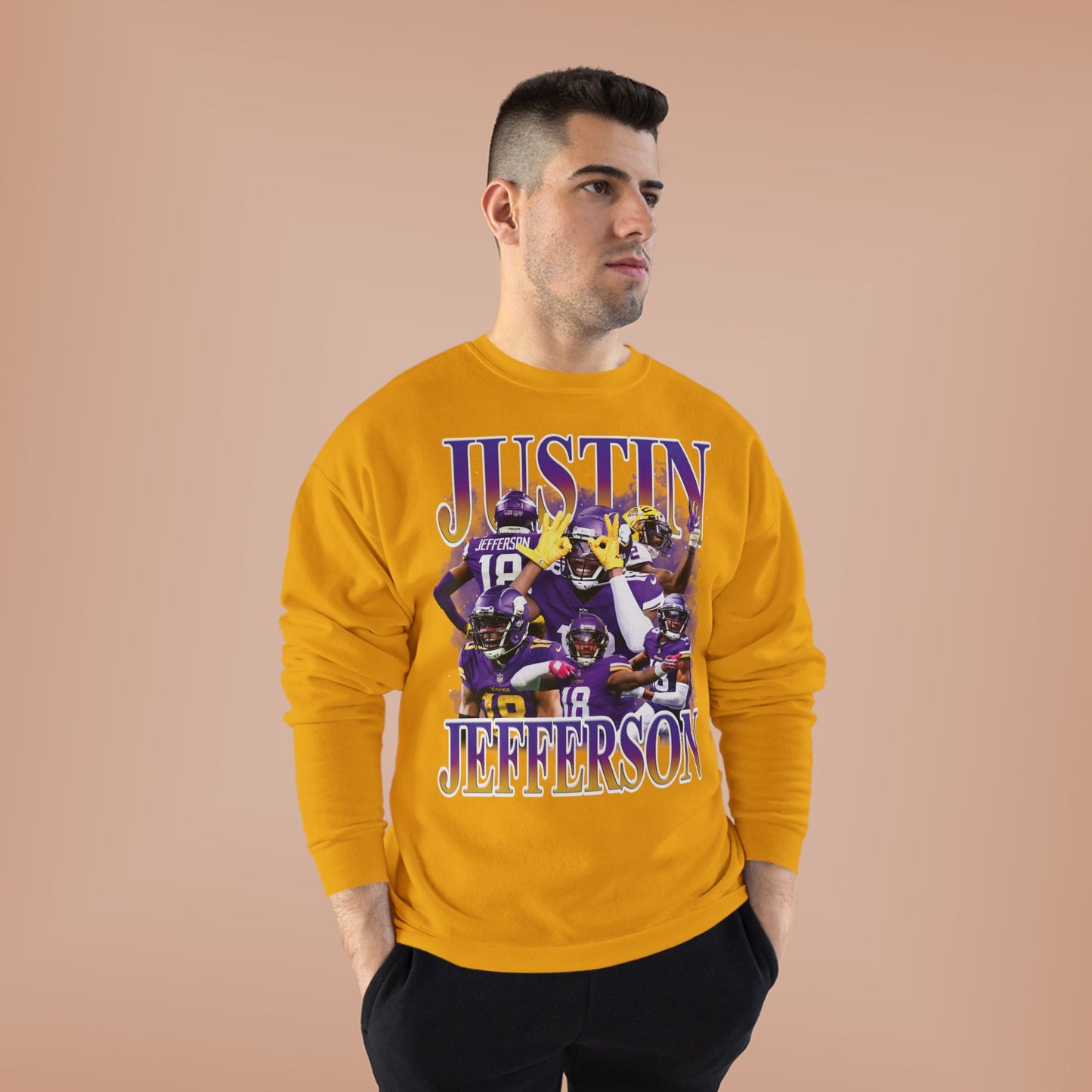 Justin Jefferson Design  Crewneck Sweatshirt