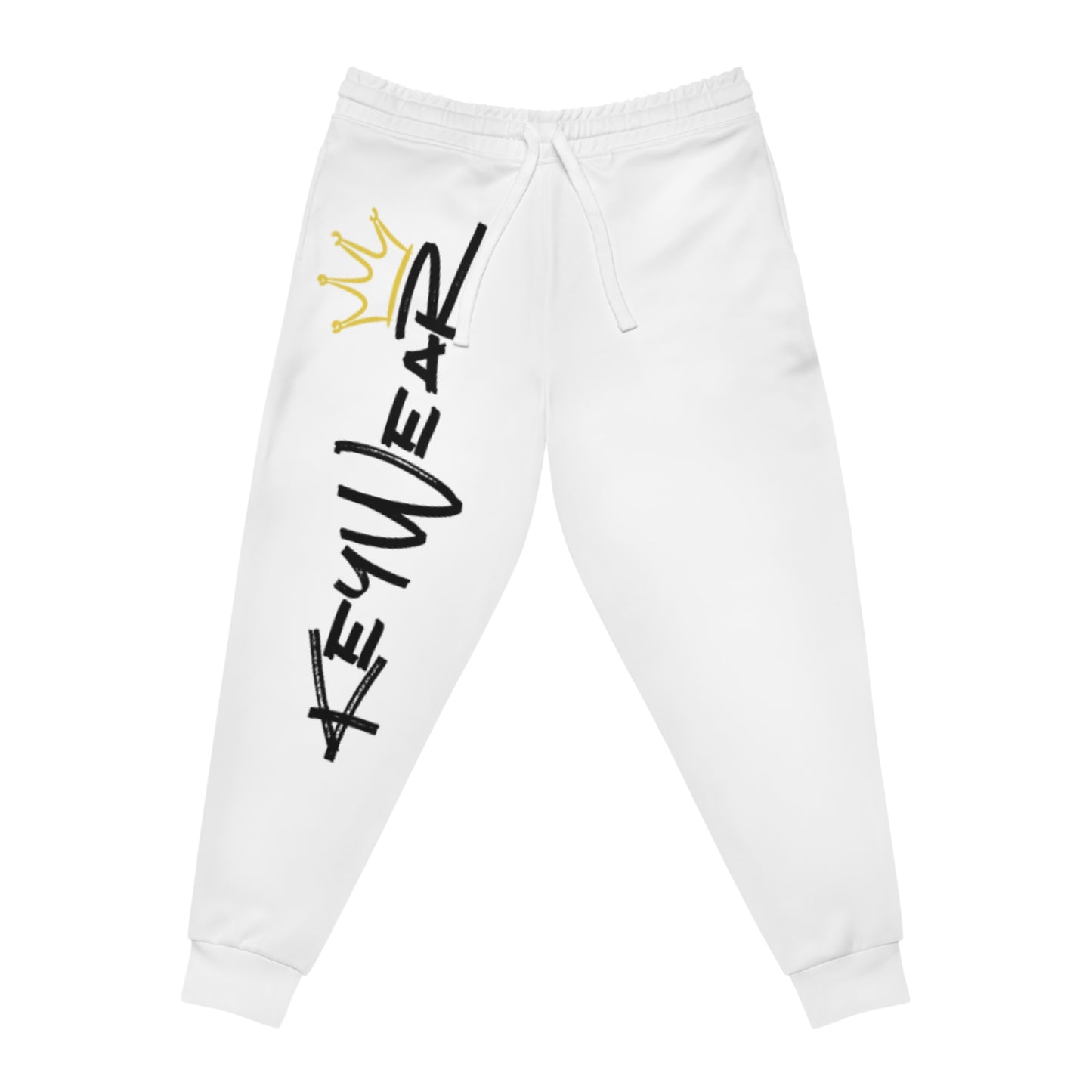 KeyWear White Athletic Joggers