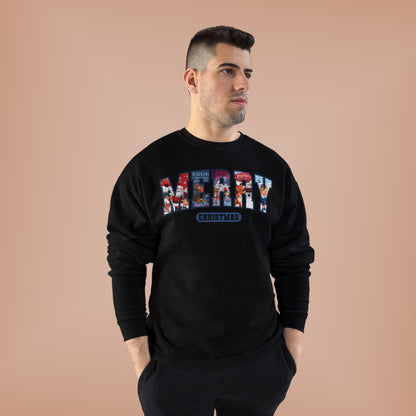 Merry Christmas Crewneck Sweatshirt — Festive Holiday Graphic Pullover