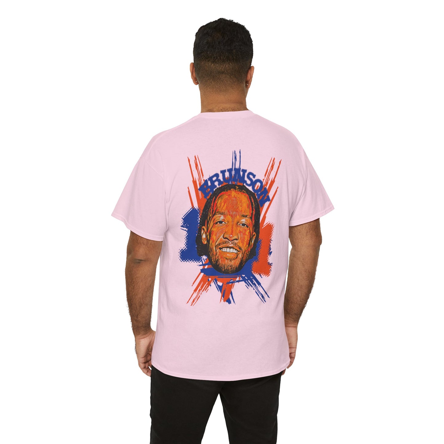 Brunson #11' Retro Portrait Basketball T-Shirt