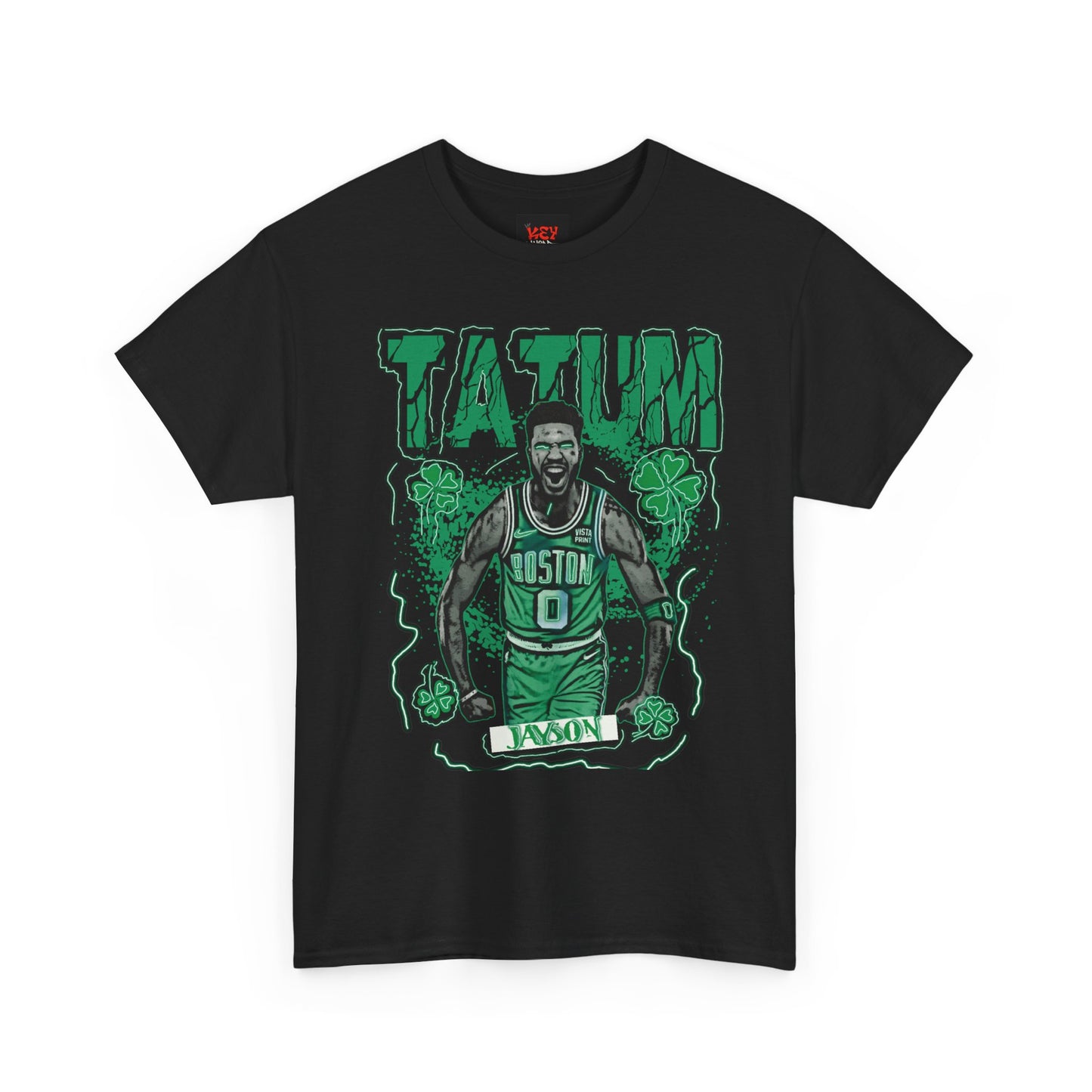 JT Boston Celtics Unisex Heavy Cotton Tee - Tatum Graphic Shirt, Sports Apparel, Basketball Fan Gear, Gift for Celtics Fans, Casual Wear
