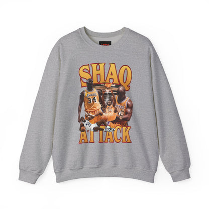 Shaq Attack Crewneck Sweatshirt, Basketball Apparel, Unisex Streetwear, Sports Fan Gift, Cozy Layering Essentials