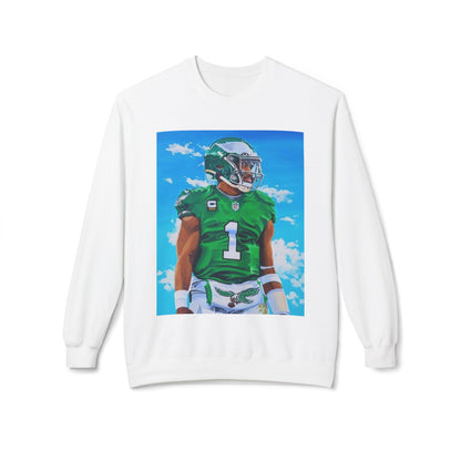 Jalen Hurts Athletic Art Fleece Crewneck Sweatshirt