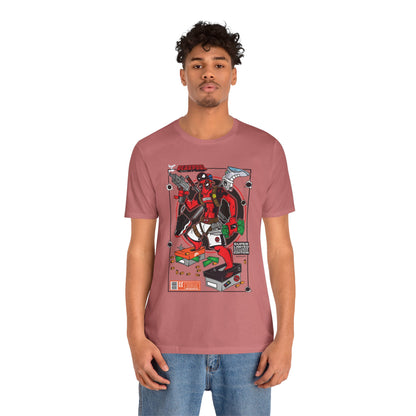 Deadpool Arcade Graphic Tee — Retro Gaming Comic T-Shirt