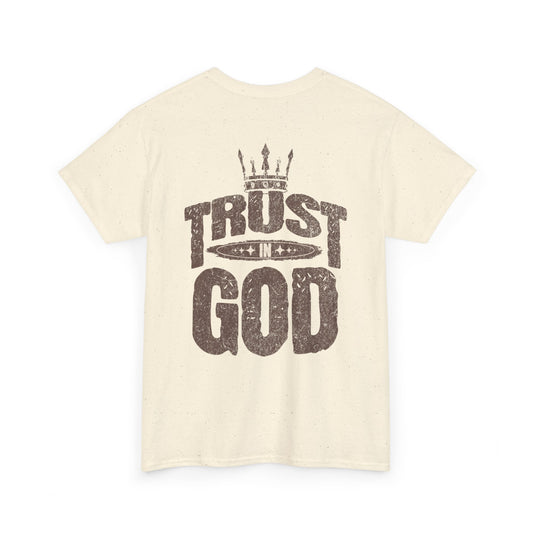 Trust in God Tee — Faith-Based Christian T-Shirt with Crown Graphic
