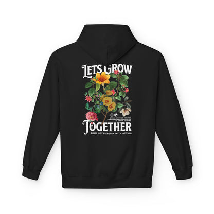 Lets Grow Together Floral Hoodie