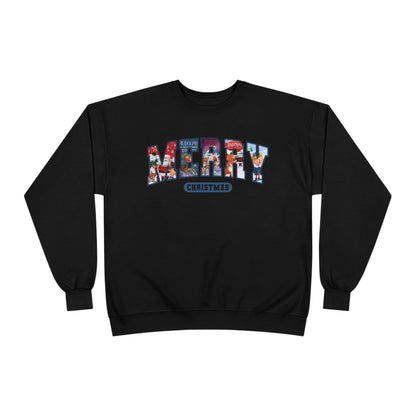 Merry Christmas Crewneck Sweatshirt — Festive Holiday Graphic Pullover