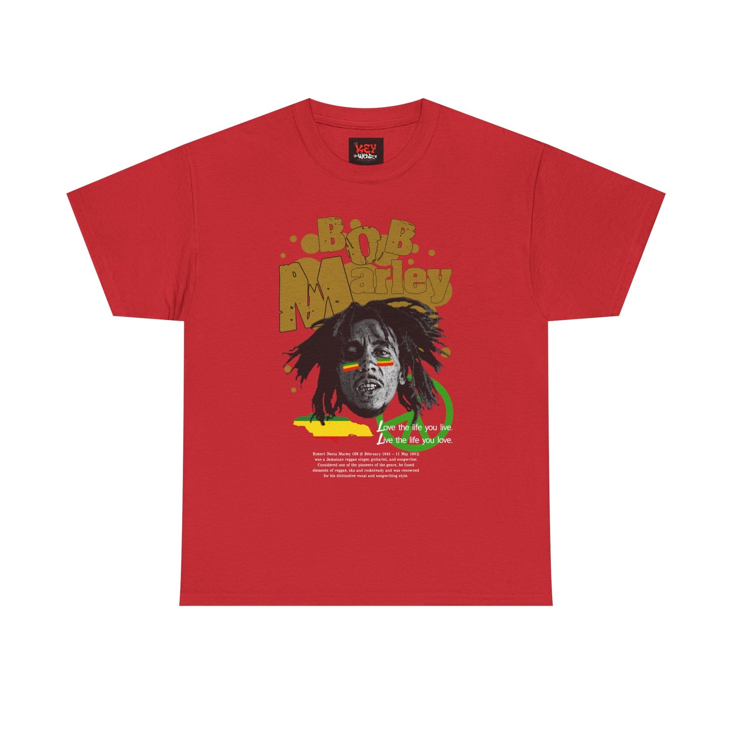 Bob Unisex Heavy Cotton Tee, Vintage Music Shirt, Reggae Lover Gift, Music Festival Apparel, Rasta Style T-Shirt