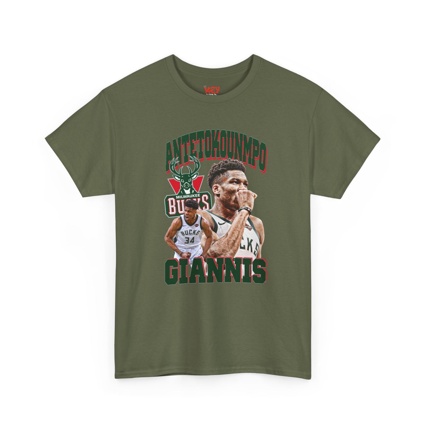 Giannis Antetokounmpo Unisex Heavy Cotton Tee - Basketball Fan Apparel