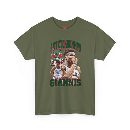 Giannis Antetokounmpo Unisex Heavy Cotton Tee - Basketball Fan Apparel