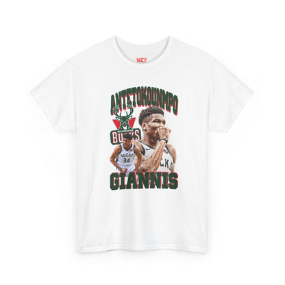 Giannis Antetokounmpo Unisex Heavy Cotton Tee - Basketball Fan Apparel