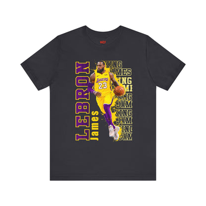Lebron James Unisex Jersey Tee, Basketball Fan Shirt, Sports Apparel, Gift for Him, Casual Wear, Lakers Merchandise